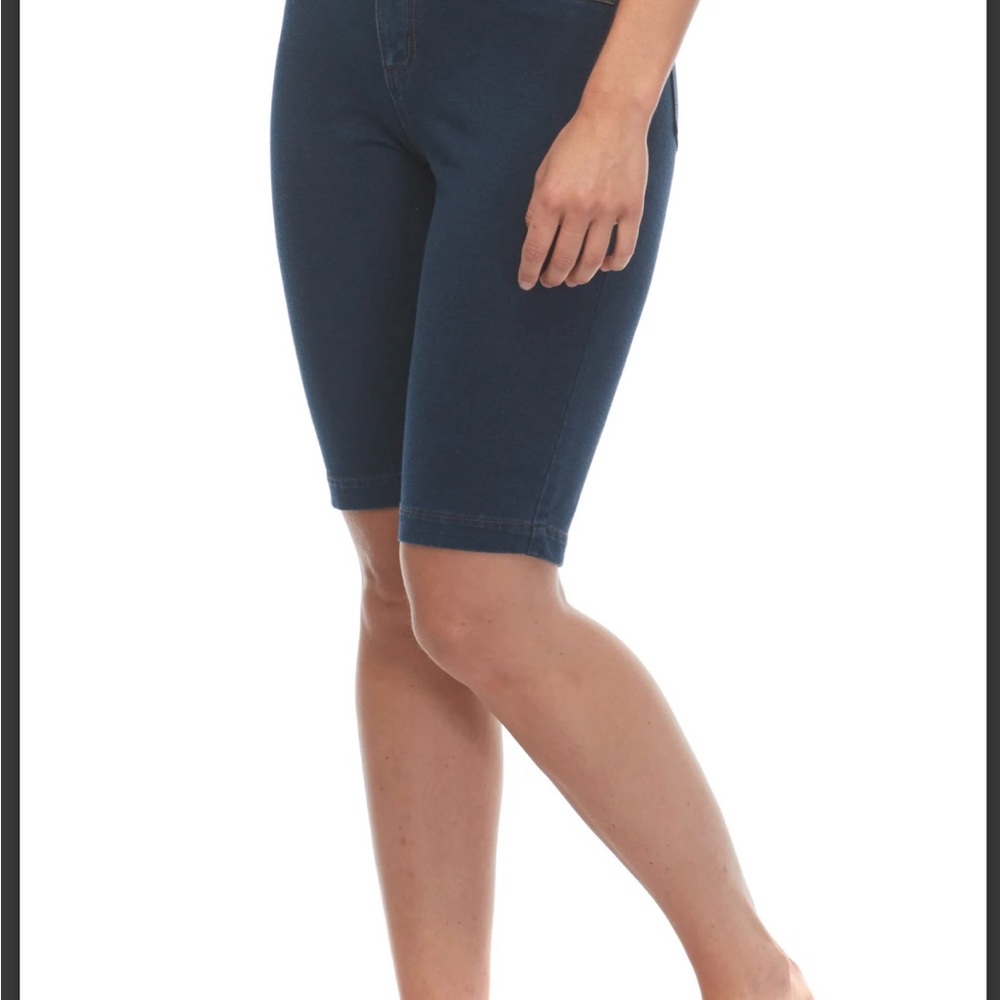 FDJ Olivia Bermuda Jean Shorts Dark Indigo / 12